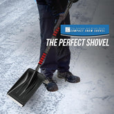Travel Snow Shovel with Steel Handle